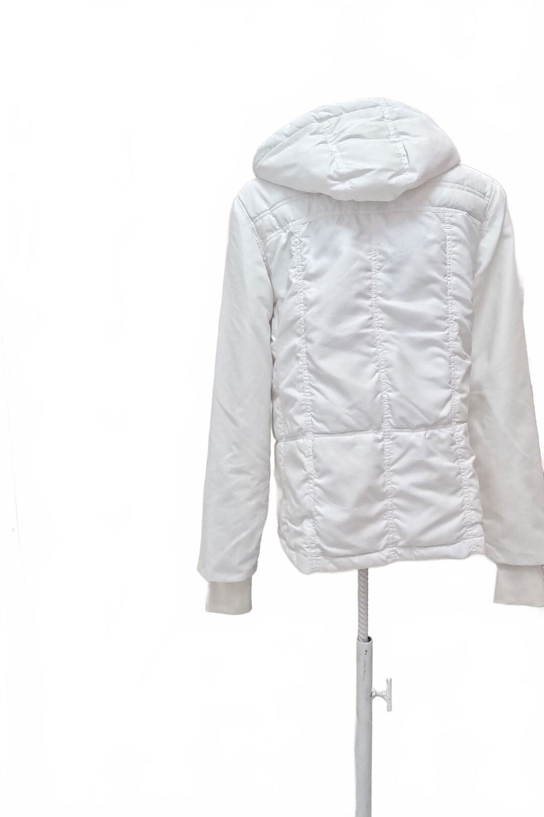 Dámska zimná bunda Amisu, farba biela, veľkosť 40