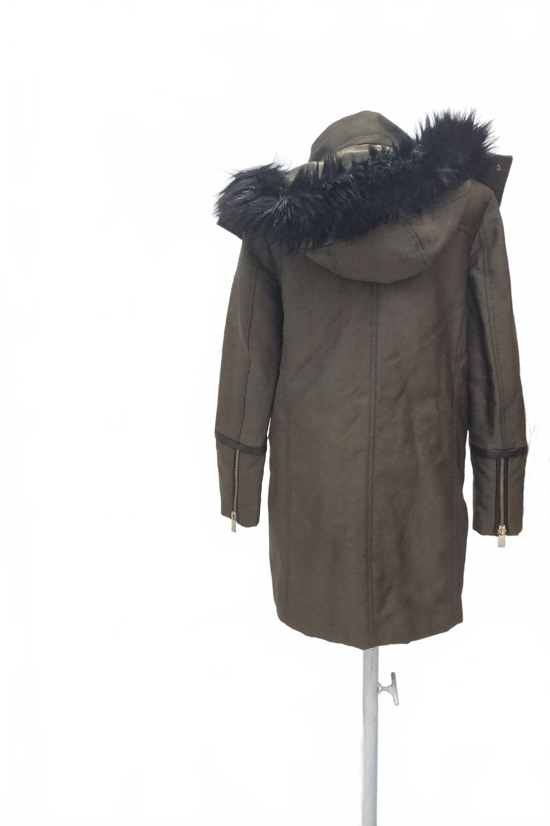 Dámska zimná bunda Mango, farba khaki, veľkosť S