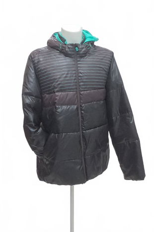 Pánská zimní bunda Adidas, barva pruhovaná, velikost XL