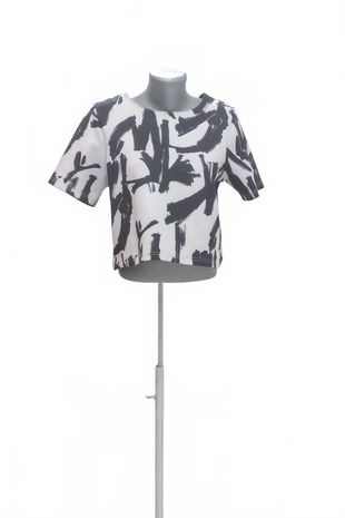 Dámske tričko Bik Bok bez potlače, farba vzorovaná, veľkosť M