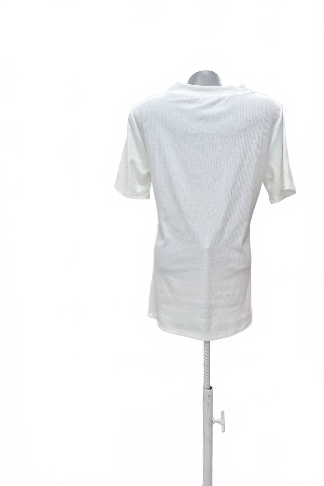 Dámské tričko Terranova bez potisku, barva bílá, velikost XL