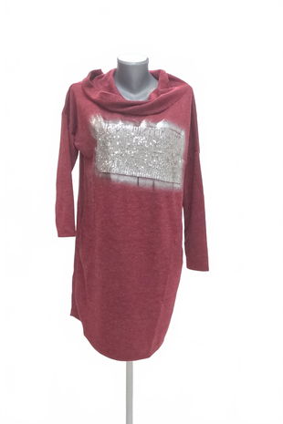 Dámsky sveter Sweetissima, farba bordó, veľkosť M