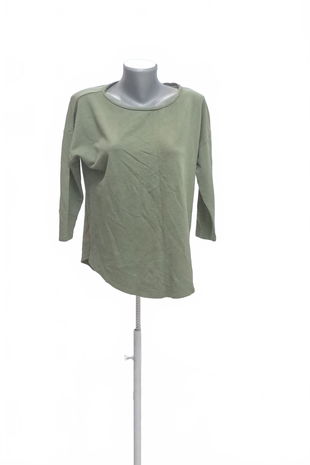 Dámske tričko S.oliver bez potlače, farba khaki, veľkosť M