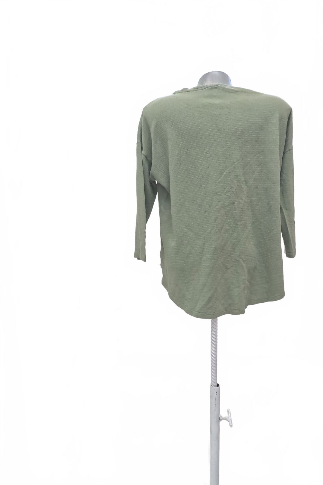 Dámske tričko S.oliver bez potlače, farba khaki, veľkosť M