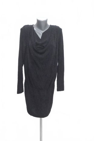 Dámske šaty Vila, farba čierna, veľkosť L