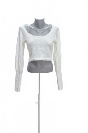 Dámsky sveter Deezee, farba biela, veľkosť S