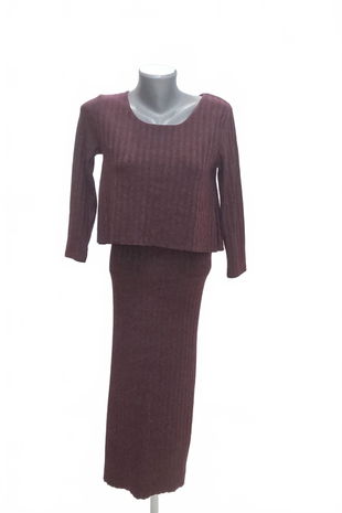 Dámske šaty Stradivarius, farba bordó, veľkosť S