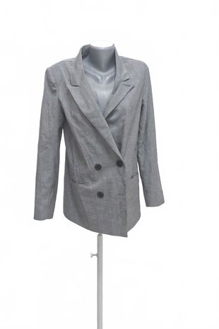 Dámske sako Stradivarius, farba sivá, veľkosť S