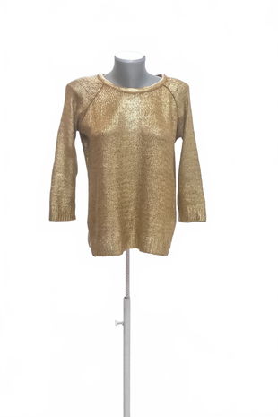 Dámsky sveter Zara, farba zlatá, veľkosť M