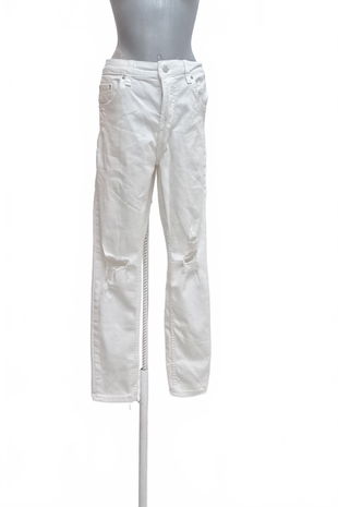 Dámske nohavice Bershka, farba biela, veľkosť 42