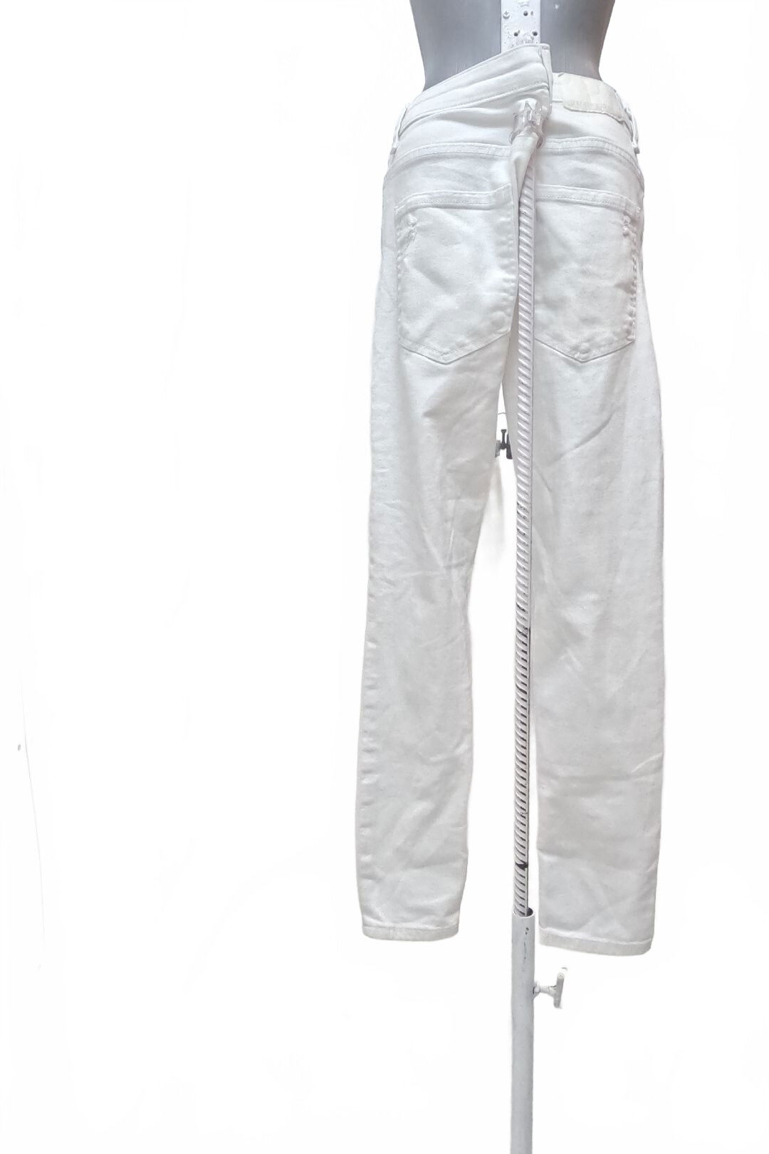 Dámske nohavice Bershka, farba biela, veľkosť 42