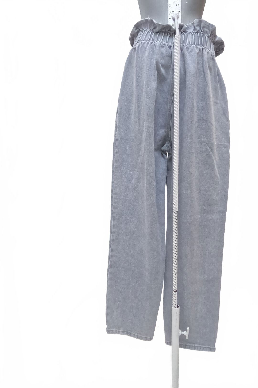 Dámske nohavice Shein, farba sivá, veľkosť 40