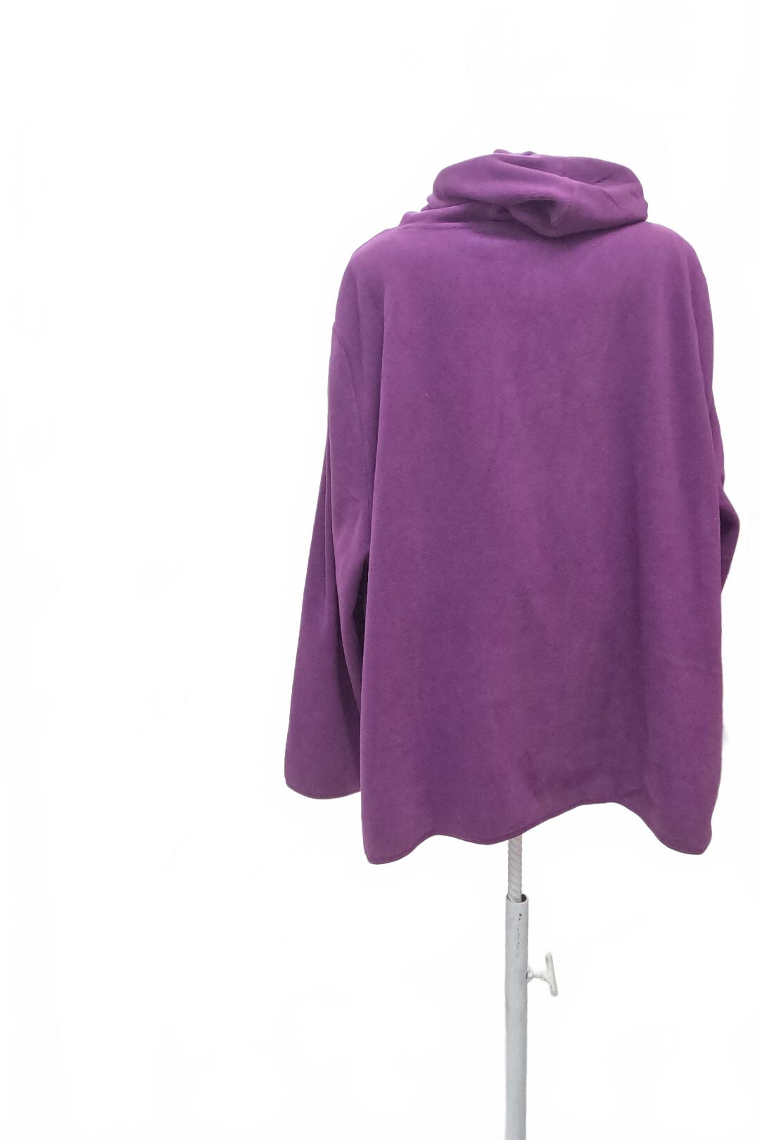 Dámská mikina Ulla Popken bez potisku, barva fialová, velikost XL