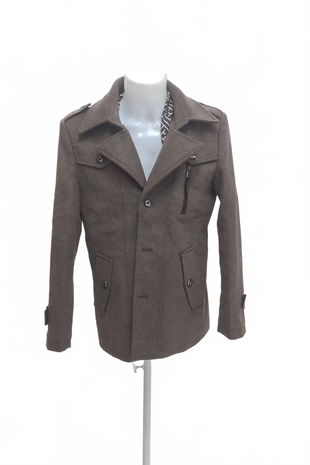 Pánský kabát Genesis, barva hnědá, velikost M