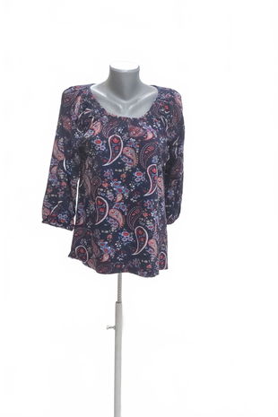 Dámske tričko Canda bez potlače, farba kvetovaná, veľkosť 40