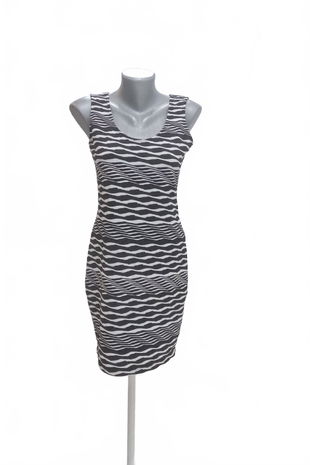 Dámske šaty Amisu, farba vzorovaná, veľkosť 38