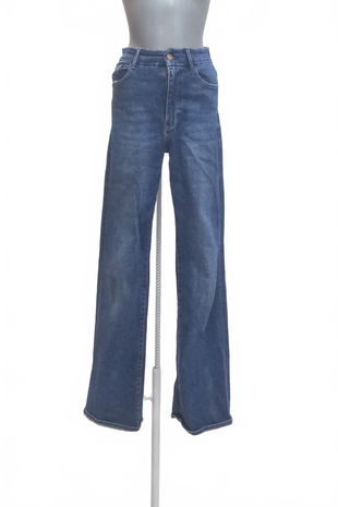 Dámske nohavice Lindex, farba denim, veľkosť 38