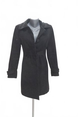 Dámsky kabát Oodji, farba čierna, veľkosť S