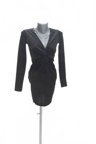 Dámske šaty Divided, farba čierna, veľkosť XS