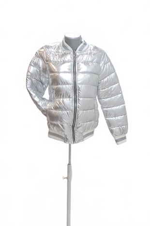 Dámská zimní bunda Genesis, barva stříbrná, velikost XL