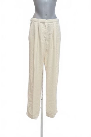 Dámske nohavice Lindex, farba biela, veľkosť 42