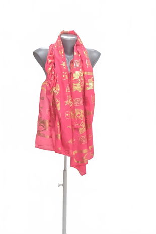 Dámský šátek Genesis, barva růžová