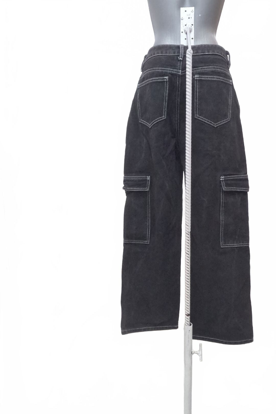 Dámske nohavice Shein, farba čierna, veľkosť M