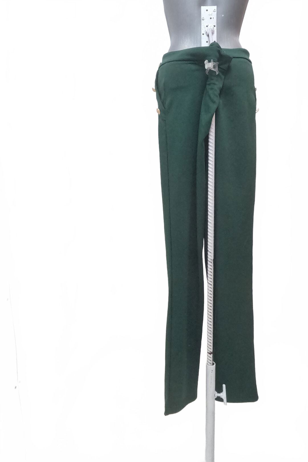 Dámske nohavice Shein, farba zelená, veľkosť 38