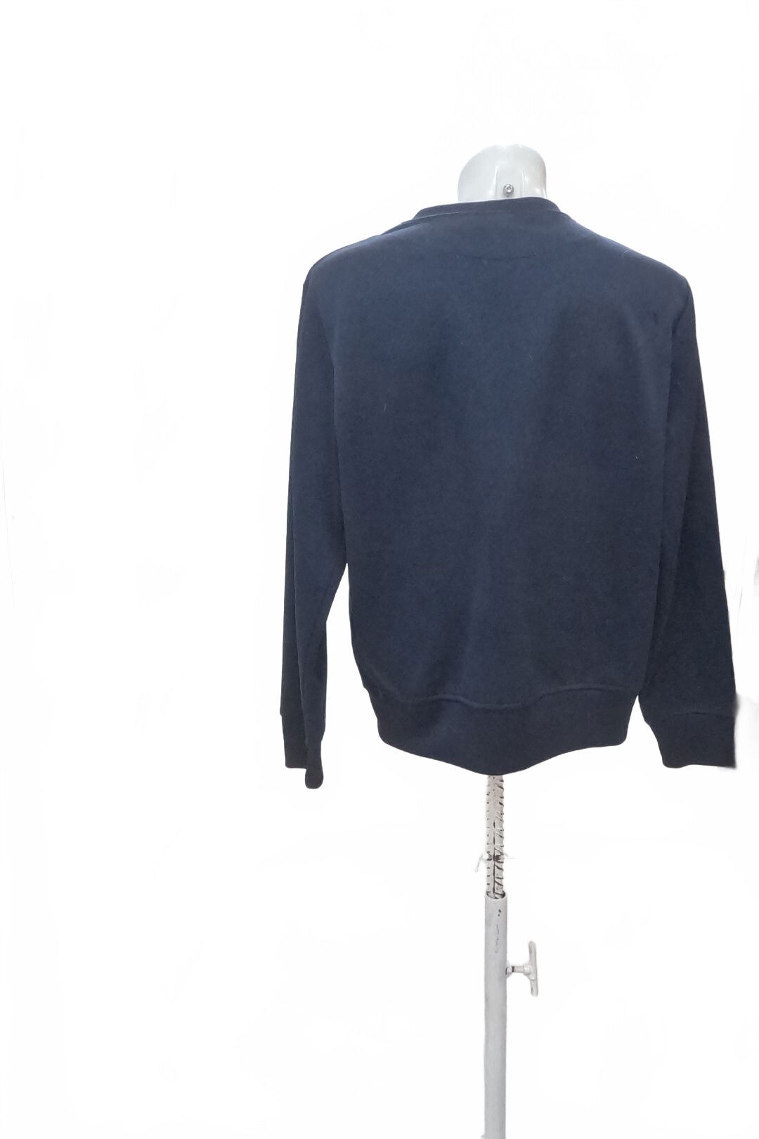 Pánská mikina H&M bez potisku, barva modrá, velikost L