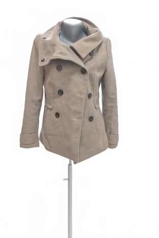 Dámsky kabát H&M, farba hnedá, veľkosť 38