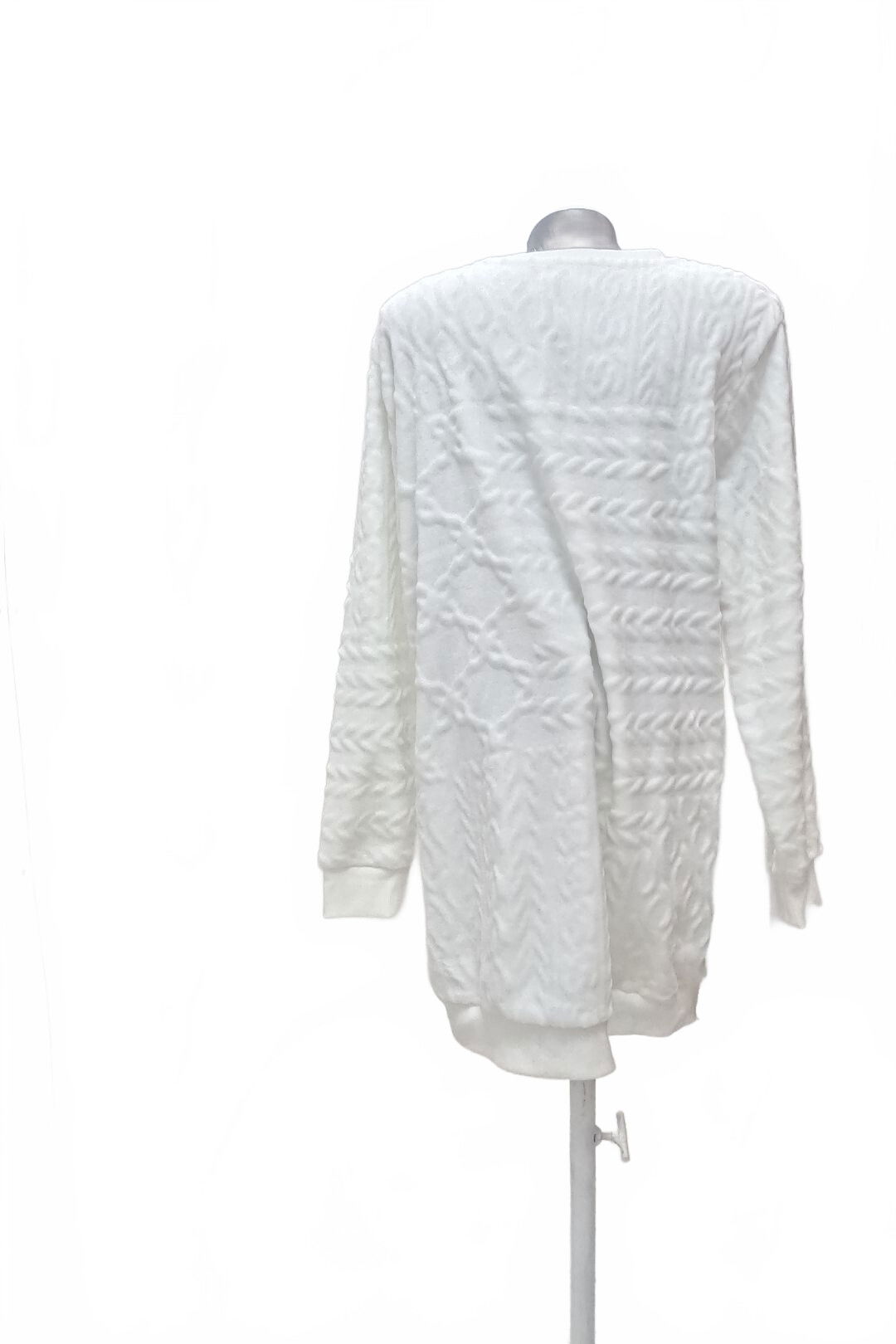 Dámská mikina Reserved bez potisku, barva bílá, velikost XL