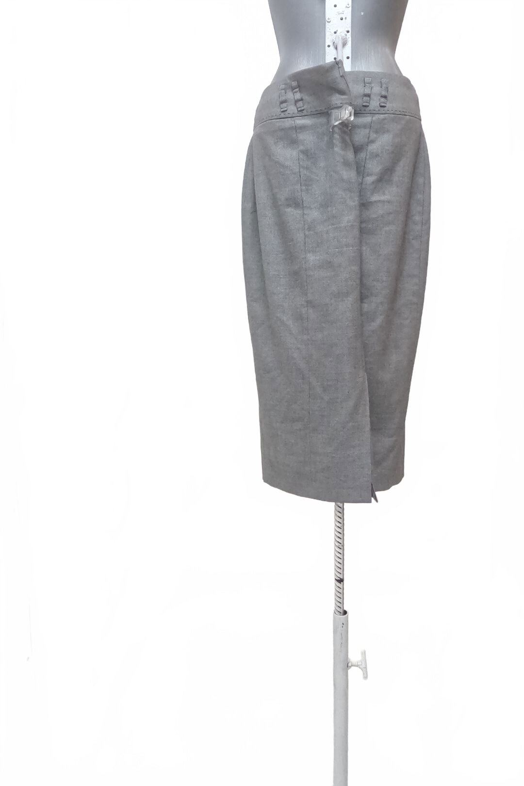 Dámska sukňa Marks & Spencer, farba sivá, veľkosť 40