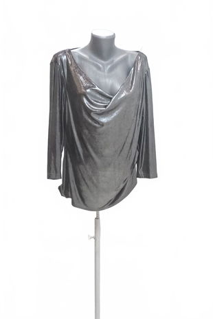 Dámská halenka Genesis, barva stříbrná, velikost 46