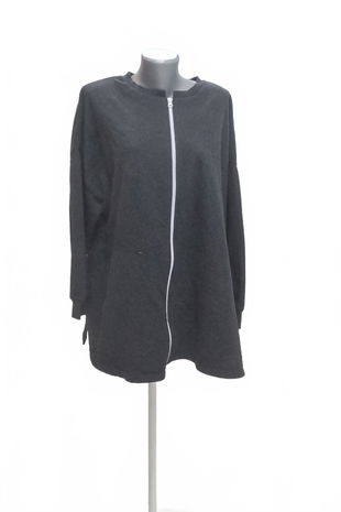 Dámska mikina Bpc Bonprix Collection bez potlače, farba čierna, veľkosť 44