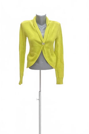 Dámsky kardigan Bpc Bonprix Collection, farba žltá, veľkosť 32