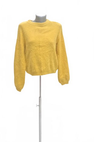 Dámsky sveter Bershka, farba žltá, veľkosť M