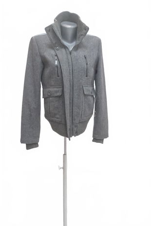 Dámska bunda Kenvelo, farba sivá, veľkosť M