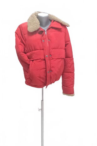 Dámska zimná bunda Clockhouse / Ckh, farba červená, veľkosť 38