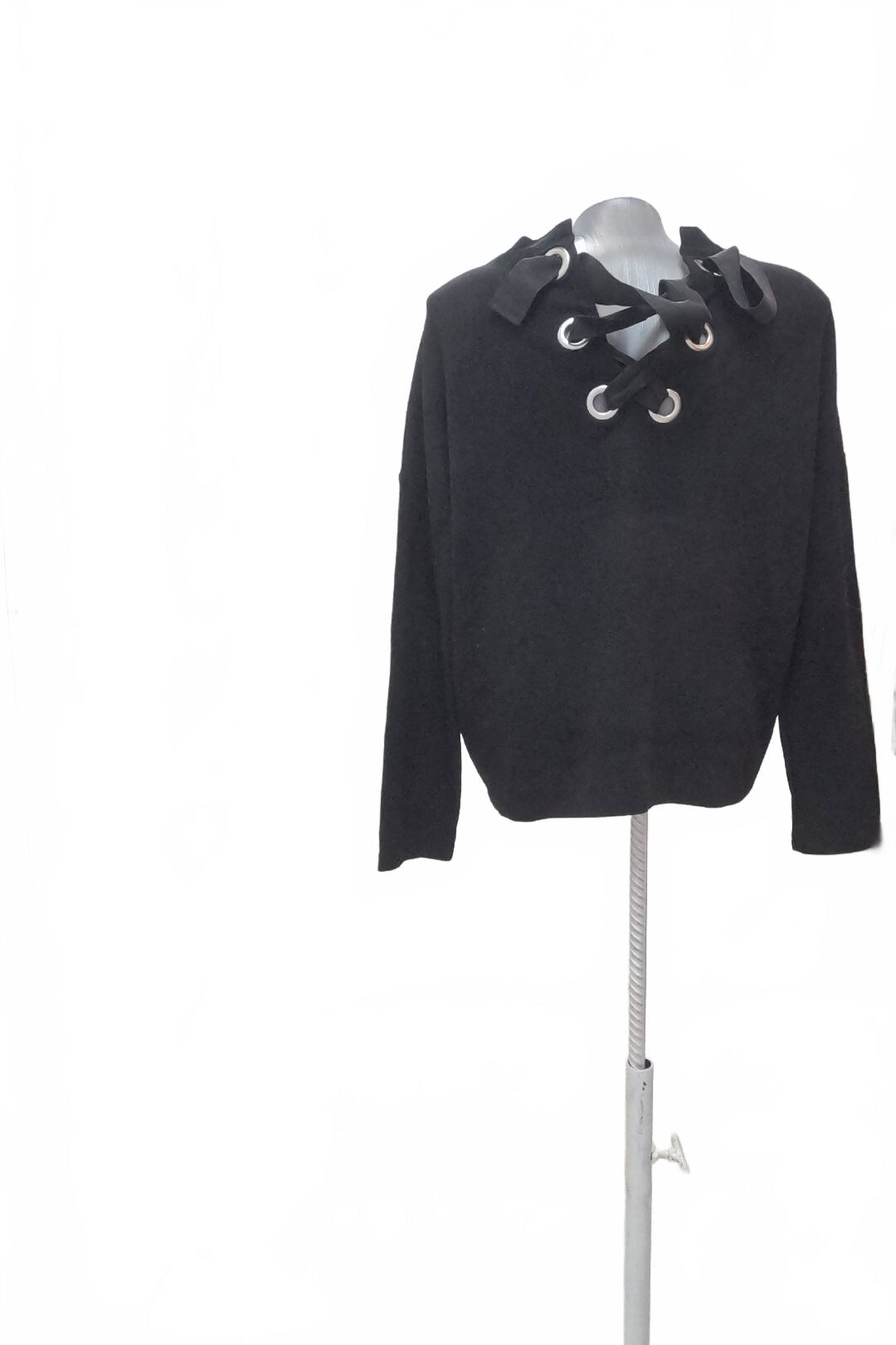 Dámska mikina Tally Weijl bez potlače, farba čierna, veľkosť S