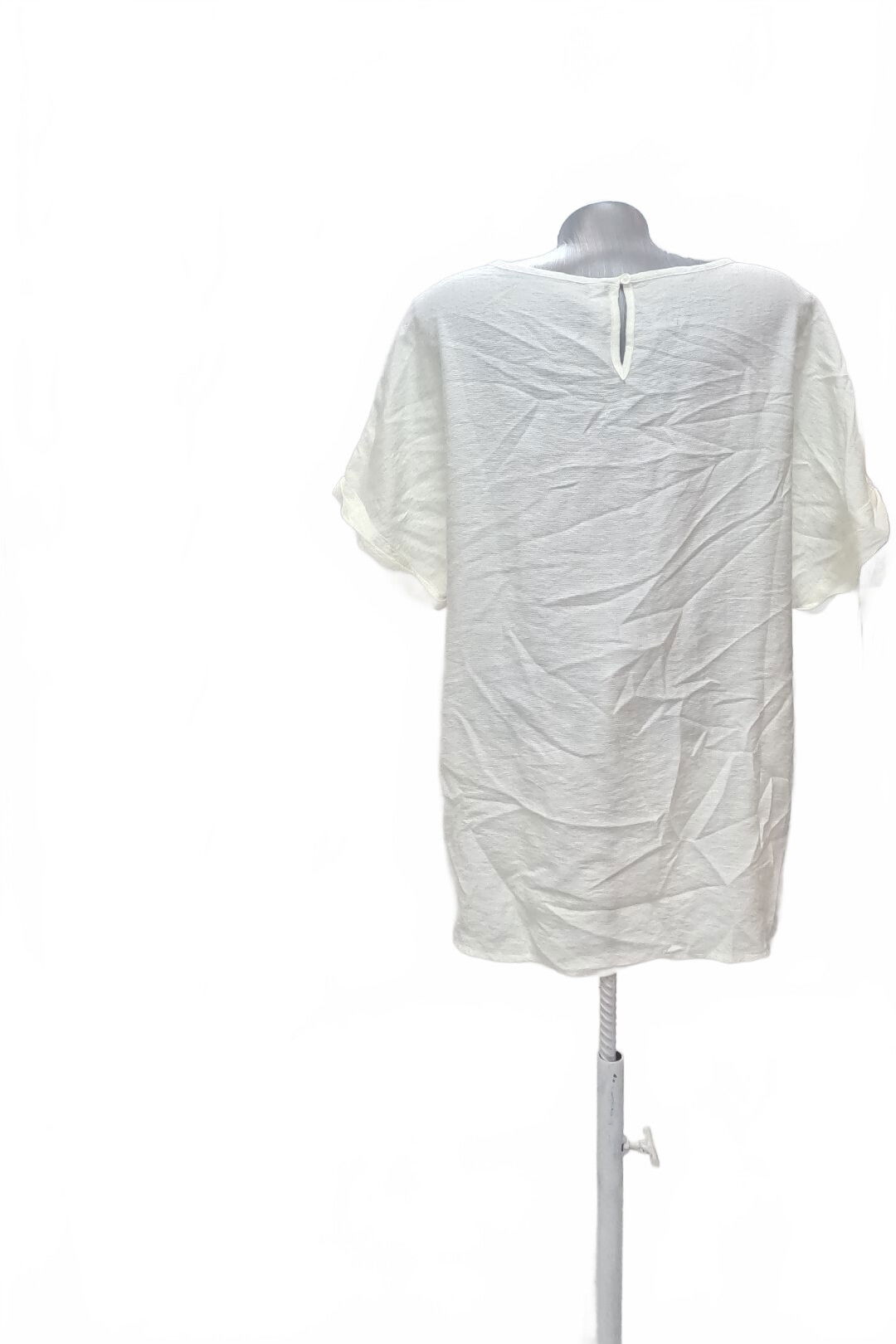 Dámske tričko Ever.me bez potlače, farba biela, veľkosť 44