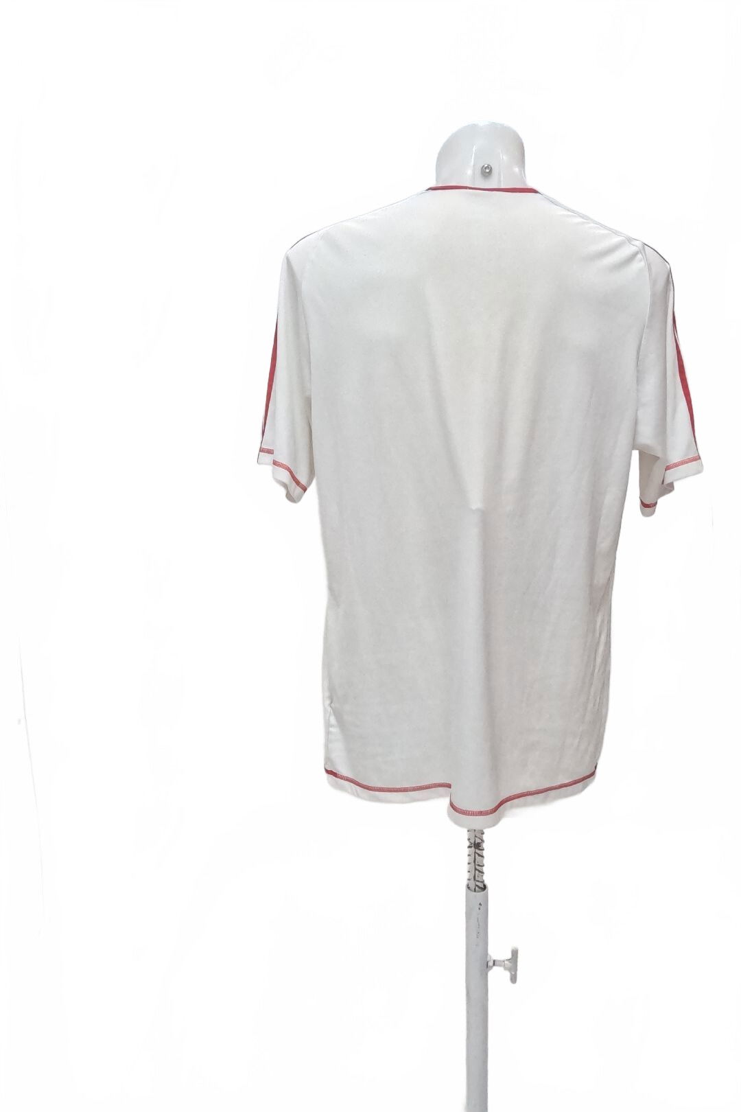 Pánské tričko Adidas bez potisku, barva bílá, velikost XL