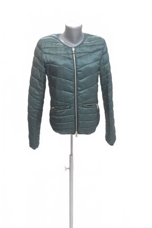 Dámska bunda Amisu, farba zelená, veľkosť 36