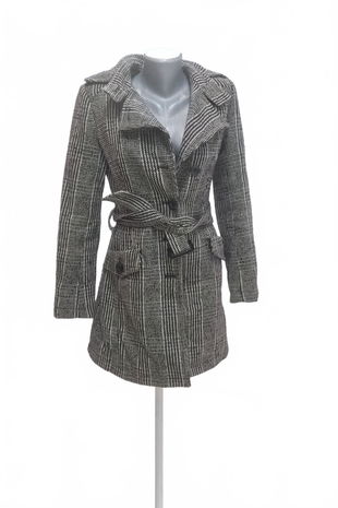 Dámsky kabát Amisu, farba vzorovaná, veľkosť 34