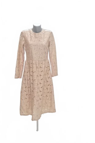 Dámske šaty H&M, farba béžová, veľkosť L