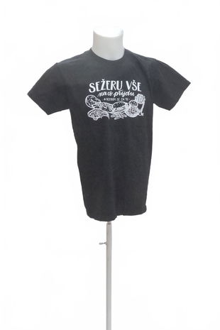 Pánské tričko Genesis s potiskem, barva černá, velikost M