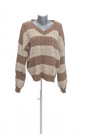 Dámsky sveter Shein, farba pruhovaná, veľkosť 40