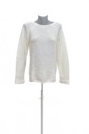 Dámsky sveter Reserved, farba biela, veľkosť L