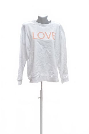 Dámska mikina Tchibo bez potlače, farba biela, veľkosť 44