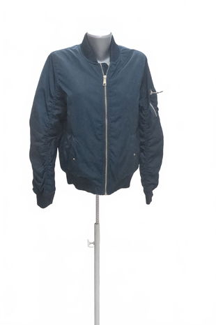 Dámská bunda Bershka, barva modrá, velikost XL