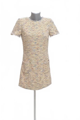 Dámske šaty Mango, farba viacfarebná, veľkosť XS